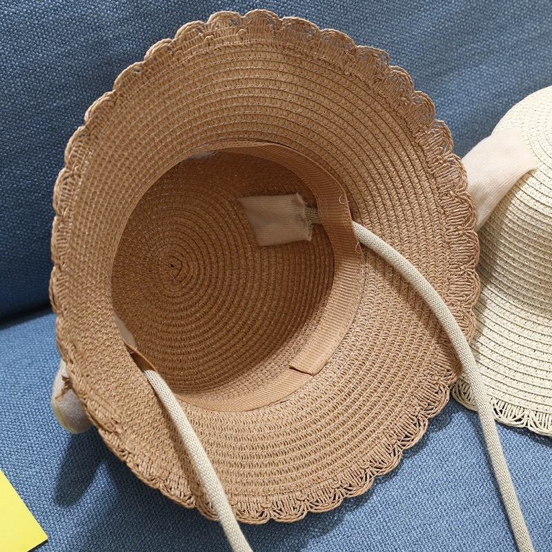 Mũ Cói Tai Thỏ Chống Nắng Có Thể Chuyển Động Tiện Dụng Dành Cho Nữ