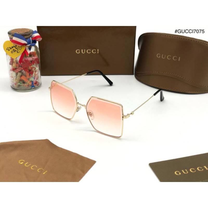 Kính Mát Gucci Chống Tia Bức Xạ Thời Trang Cao Cấp Cho Nữ