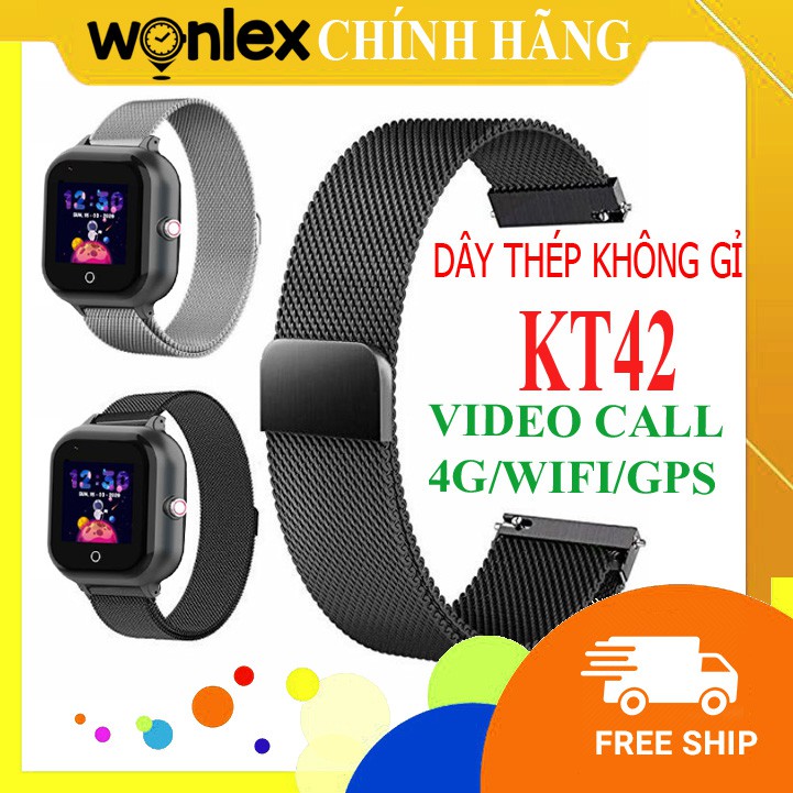 Đồng hồ định vị WONLEX KT42 [ ] gọi video call 4G WIFI định vị WIFI/GPS chịu nước ip67