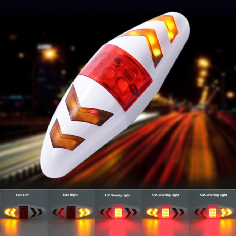 Đèn Tín Hiệu Không Dây Sạc USB Chống Nước Gắn Đuôi Xe Đạp Leo Núi