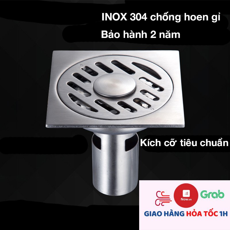 Thoát sàn ngăn mùi chất liệu INOX 304 (hàng cao cấp, dày dặn) chống hoen gỉ