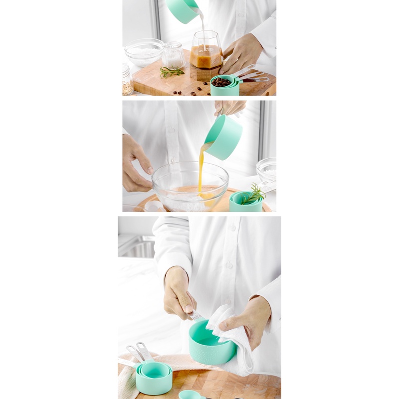 Bộ 8 Muỗng Đong Định Lượng