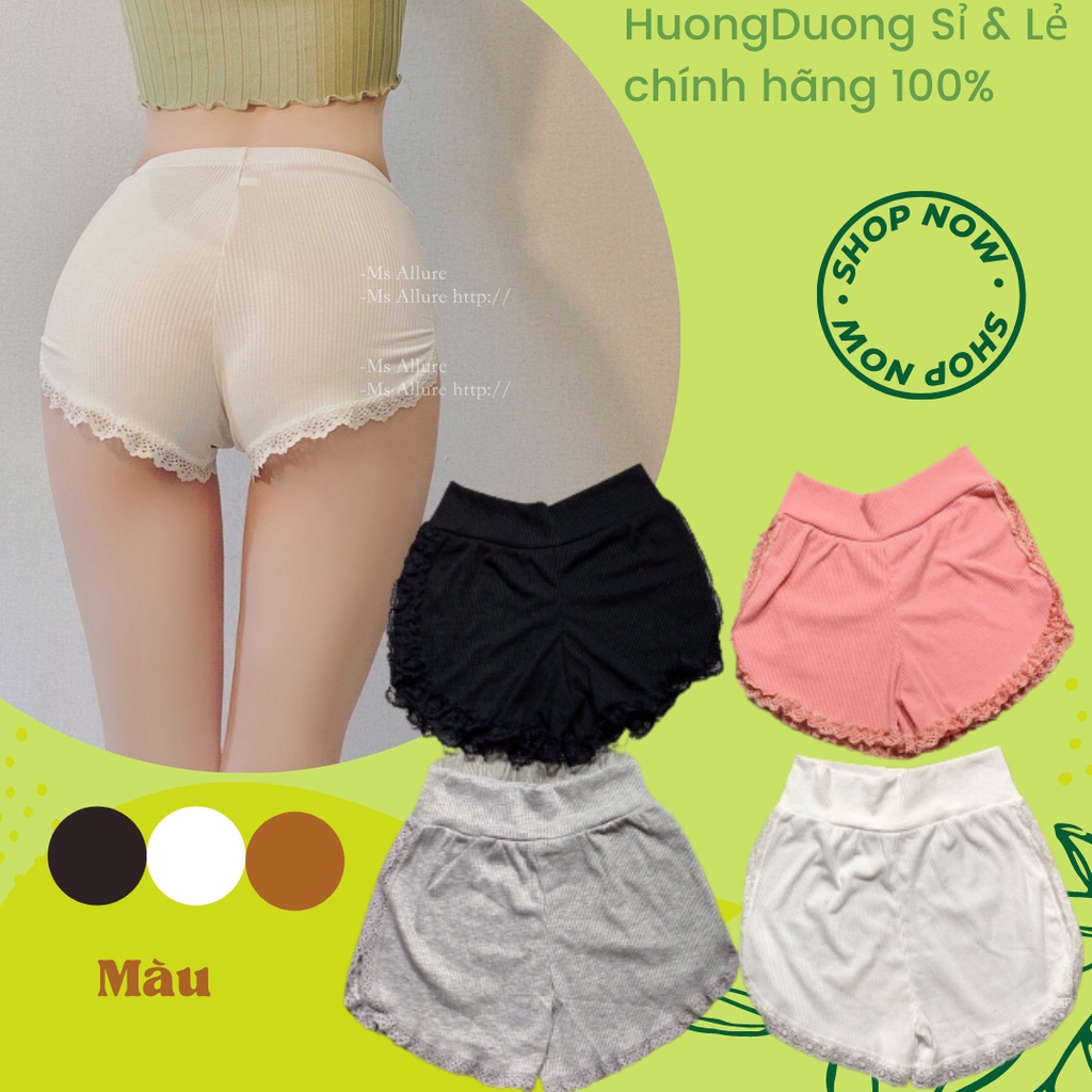 Quần đùi ôm sát Mông viền ren sexy cho nữ HUONGDUONGSILE