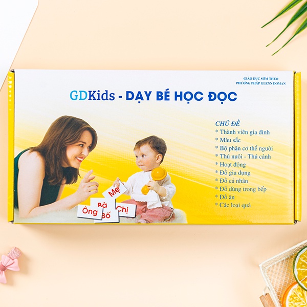 [Bộ 100 thẻ] Flashcard - Thẻ Học Dạy Bé Học Đọc Glenn Doman Chương trình Cơ Bản