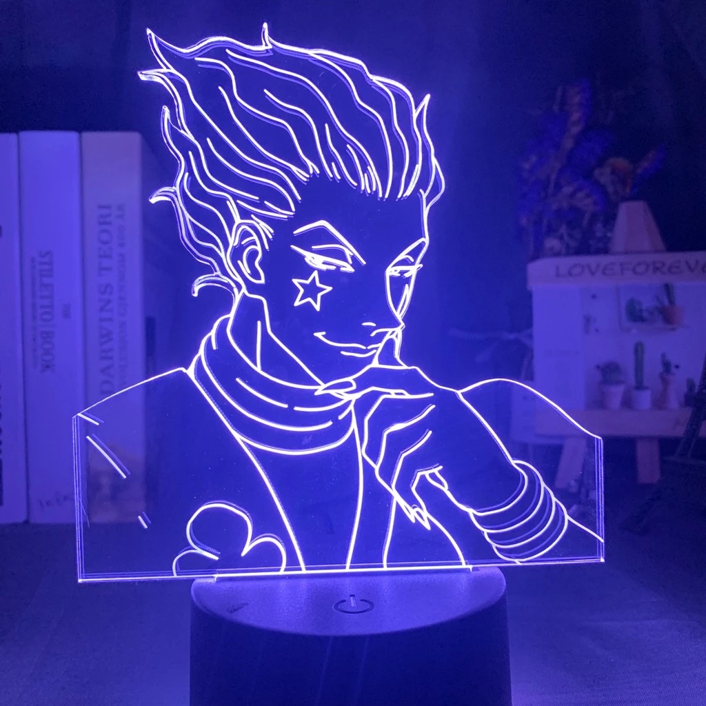 Đèn led anime 3D nhân vật,  Đèn Led 16 Màu Hình Nhân Vật Hoạt Hình, Đèn Ngủ Led 3d, Đèn Để Bàn