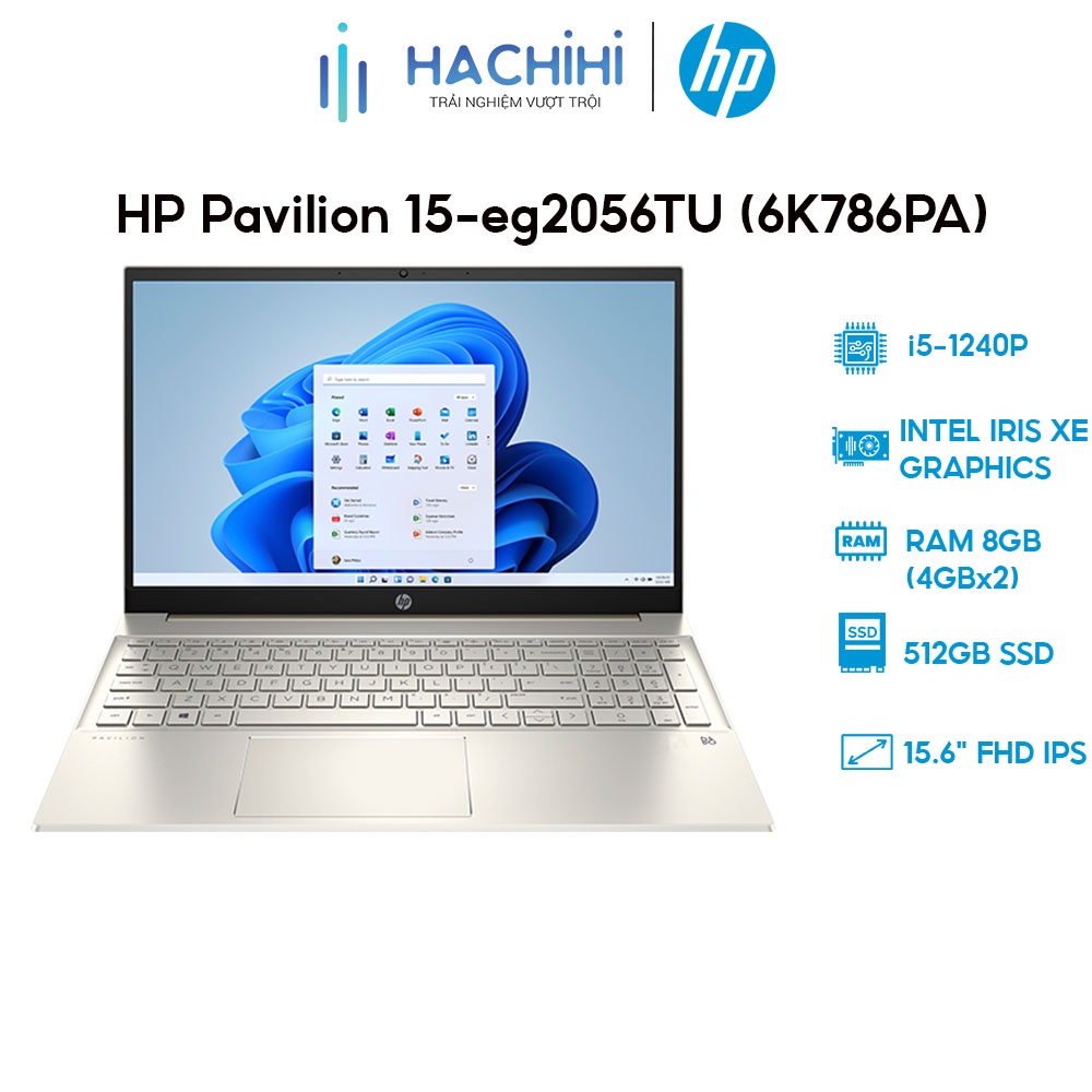 Laptop HP Pavilion 15-eg2056TU (6K786PA) (i5-1240P | 8GB | 512GB | 15.6' FHD | W11)