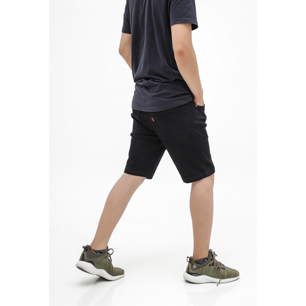 Quần short jean nam đen co giãn vải cotton cao cấp mặc thỏa mái Size từ 50-80kg | BigBuy360 - bigbuy360.vn