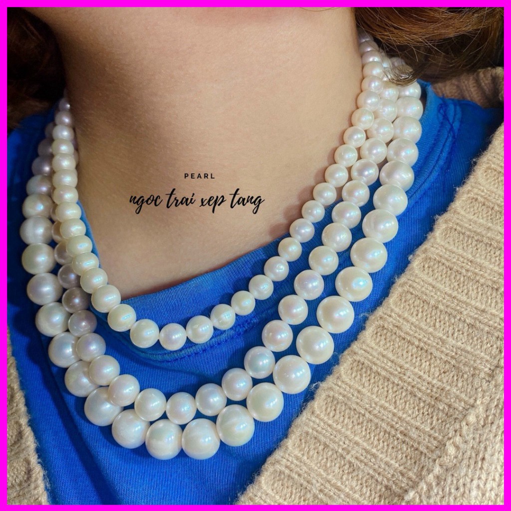 Mẫu hot Vòng cổ thiết kế hạt nuôi nước ngọt sang trọng, dành cho các quý cô phái nữ hàng đẹp