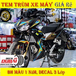 Tem Trùm Winner X Đen Nhám Cầu Vồng