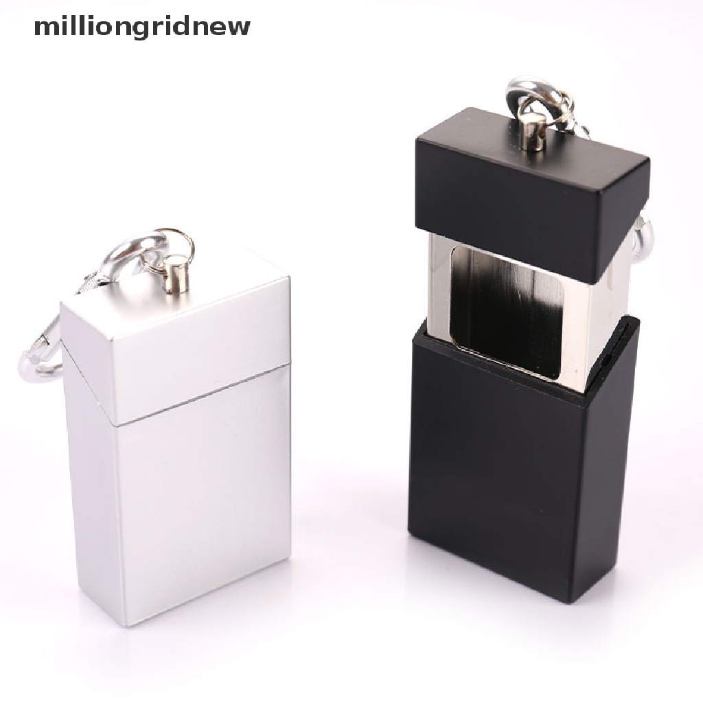 Gạt Tàn Thuốc Mini Bằng Kim Loại Có Nắp Và Móc Khóa Thời Trang