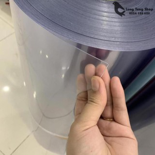 [ Chọn độ dày - 1 mét ] Màng nhựa PVC loại cứng trong suốt dày 3,5,8zem