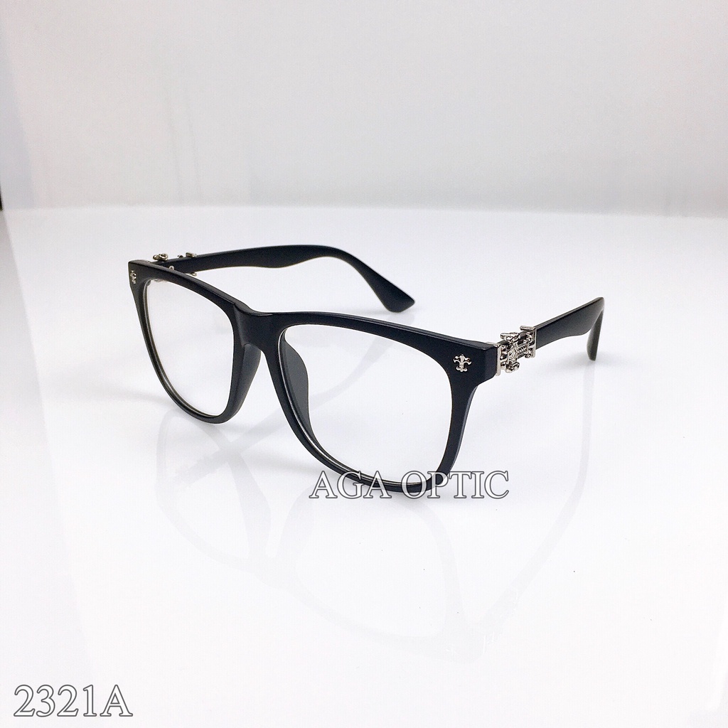 Kính Thời Trang CH Đa Năng 6 Trong 1 Unisex, Gọng Vuông Kèm Túi Da Ms 2321A