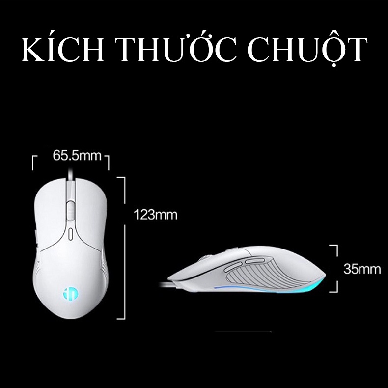 Chuột máy tính có dây PB1, chuột gaming chuyên game nút bấm chống ồn silent DPI lên đến 4000 tùy chỉnh - k1319