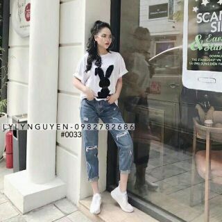 ÁO PHÔNG THỎ ĐEN HÀNG LOẠI 1