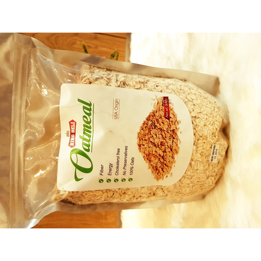 YẾN MẠCH OATMEAL NGUYÊN HẠT CÁN DẸT 500gr