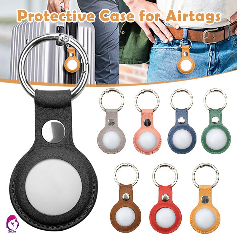 Móc đeo Apple Airtag theo dõi hiện vật định vị chống mất mát móc khóa bao da