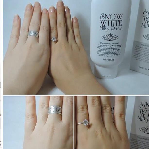 Dưỡng Trắng Mặt, Toàn Thân Snow White Milky Pack Giúp Da Luôn Trắng Sáng Mềm Mại, Chống Lão Hóa