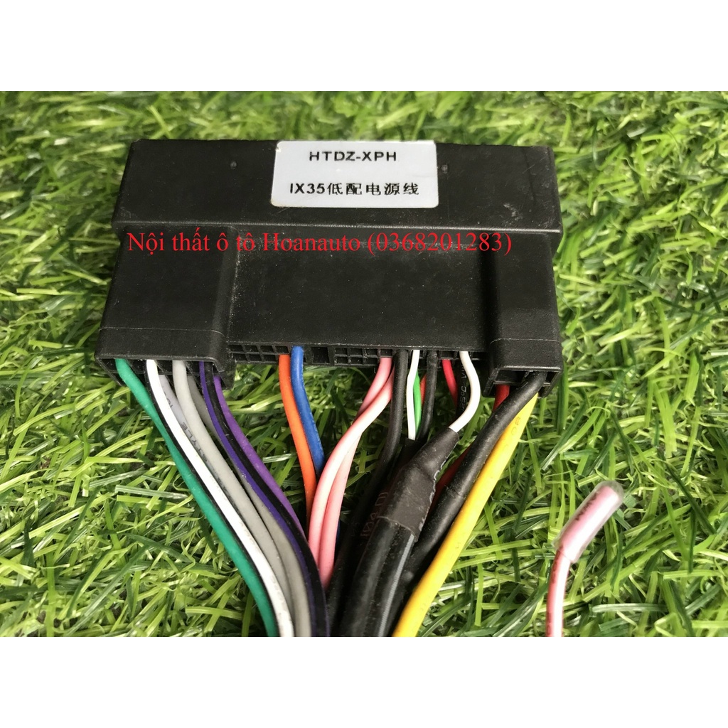Dây Rắc Nguồn, Âm thanh, Cho Đầu DVD ô tô - 20 pin có rắc Aux, USB và rắc cái Huyndai