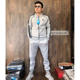 Bộ quần áo thể thao Bomber hàn quốc BBA01 ( Ghi )