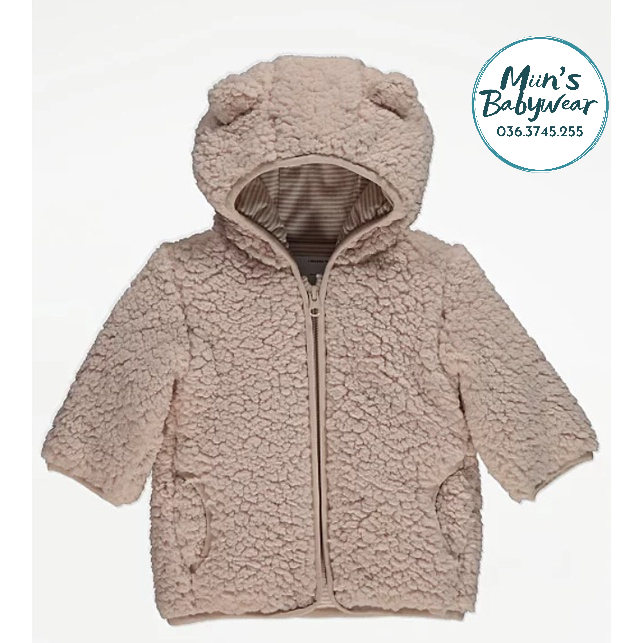 Áo lông cừu 2 lớp cho bé George UK size 9/12m 8-10kg