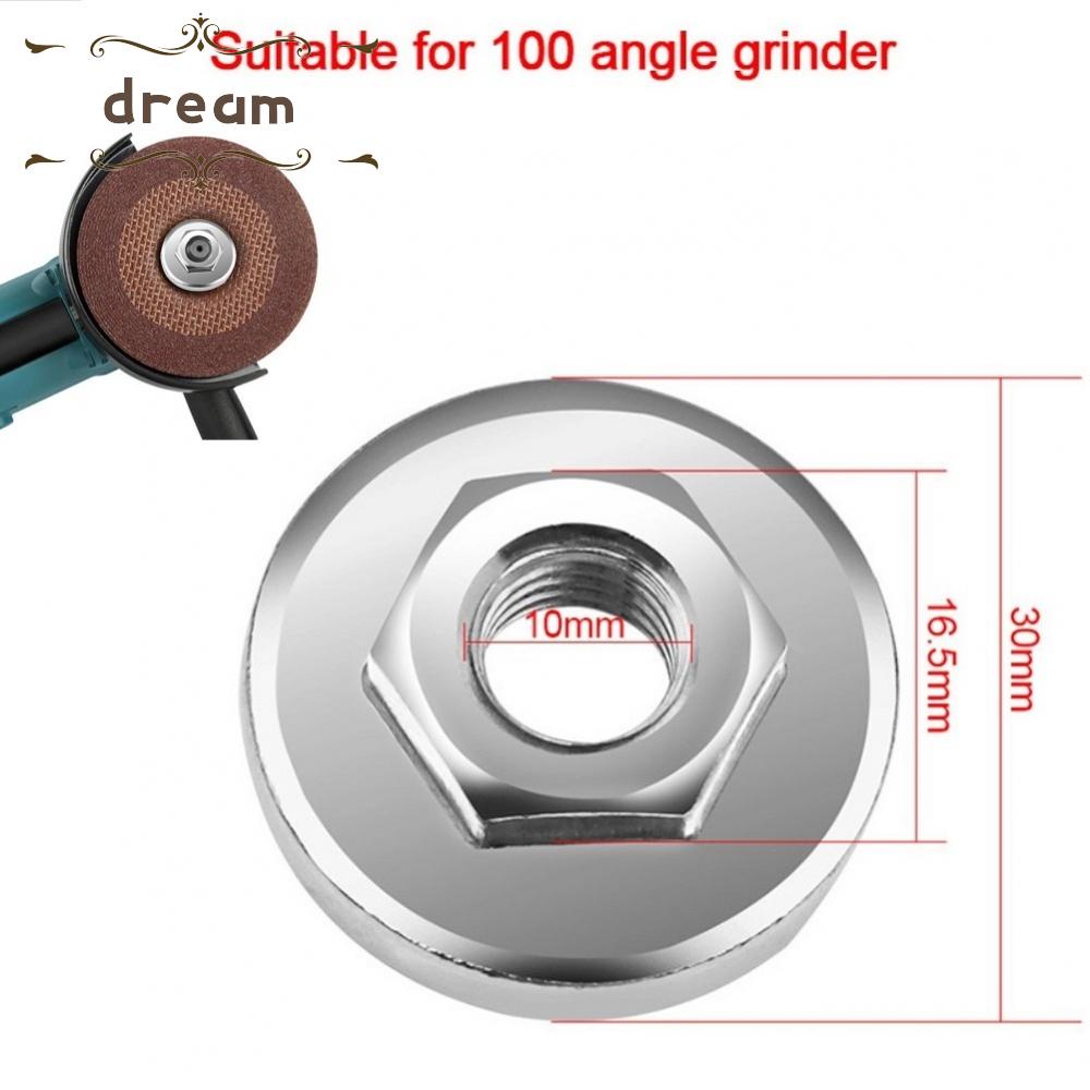 【DREAMLIFE】1x Silver Angle Grinder Hex Nut Set Tools Replacement For 100 Type Angle Grinder