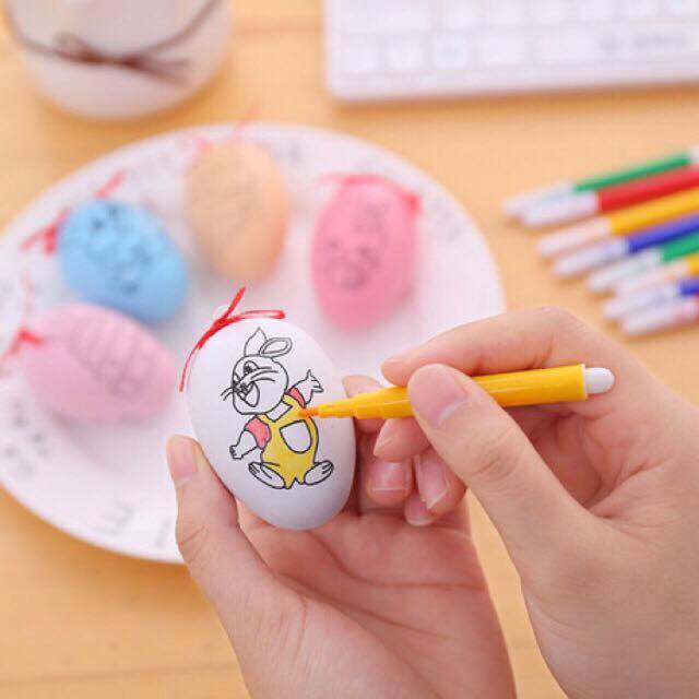 Trứng Tô Màu VPPT&amp;T Kèm 4 Bút Màu Cho Bé TM0421