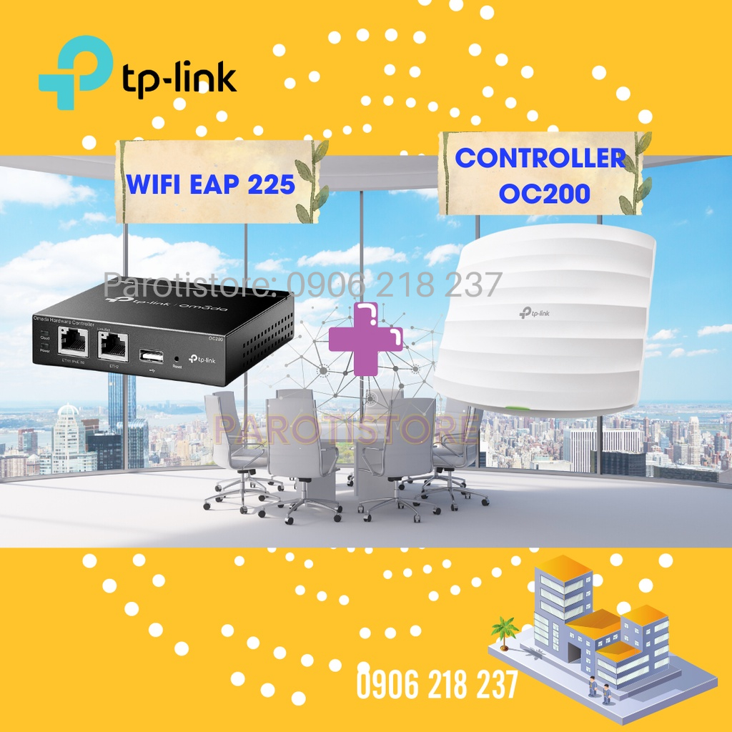 Combo Quản lý WiFi TP-Link EAP225 AC1350 kèm Controller OC200 _chính hãng, mới 100%
