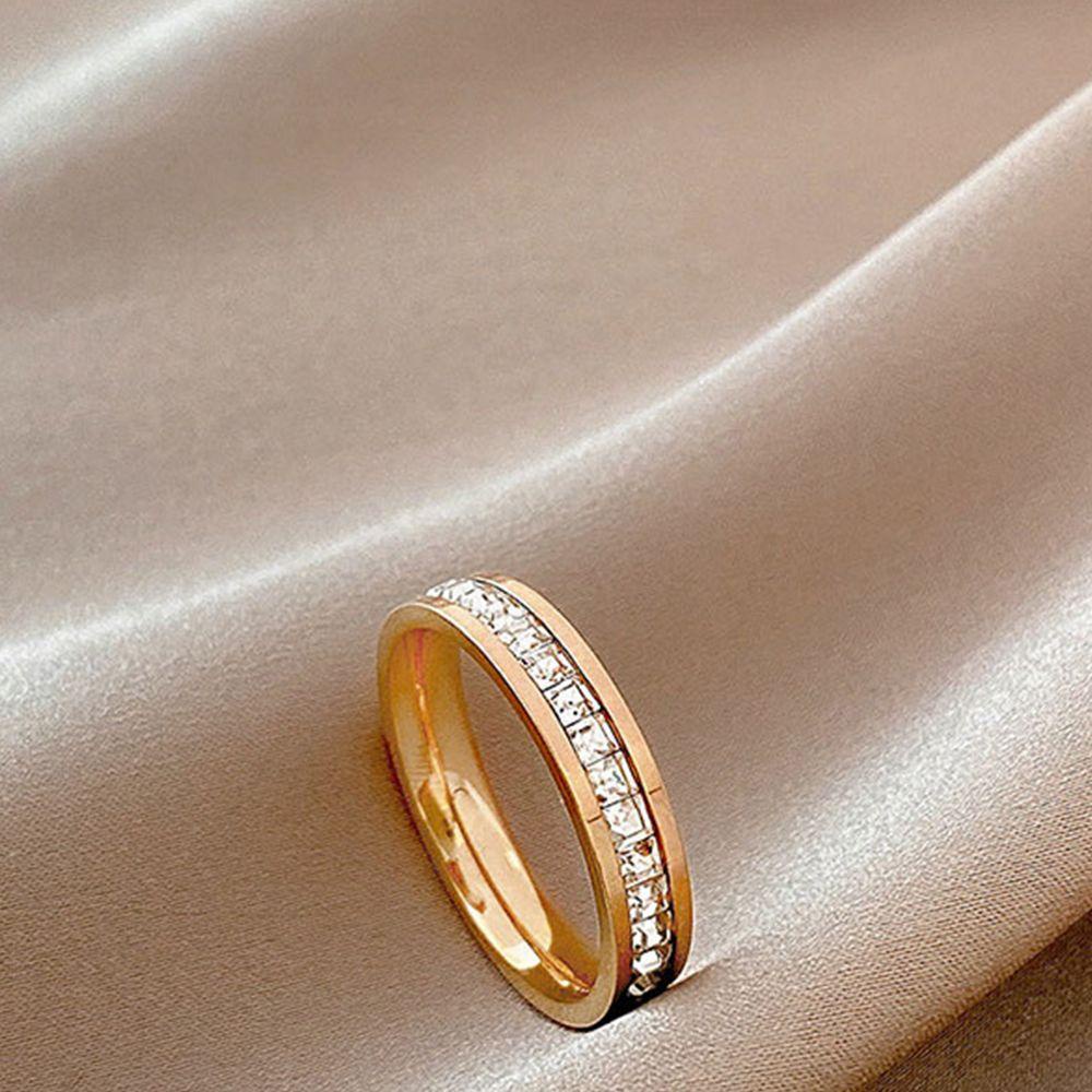 Nhẫn Thép Titan Hai Hàng Thời Trang Hàn Quốc VANES1