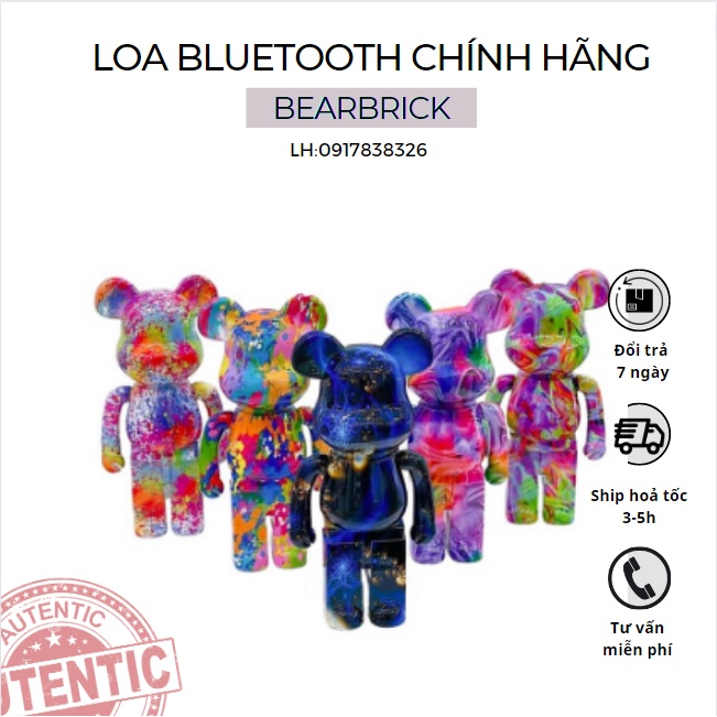Loa Gấu Bluetooth ZUZG Bearbrick Kaws B5 Plus - Nghe Nhạc cực hay, Màu Sắc Sang Chảnh Mẫu Mới 2022