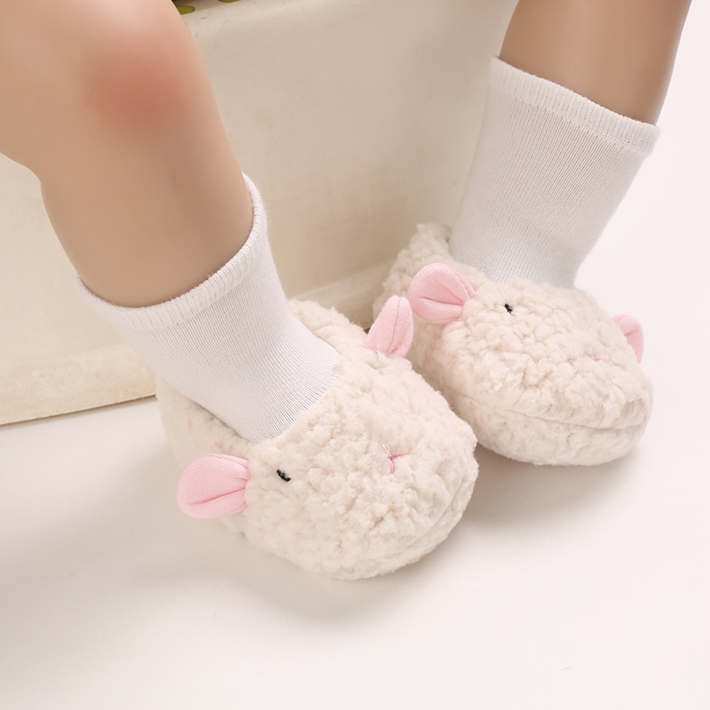 Giày Bốt Cotton Mềm Mại Thoải Mái Chống Trượt Giữ Ấm Cho Bé Trai Gái Sơ Sinh