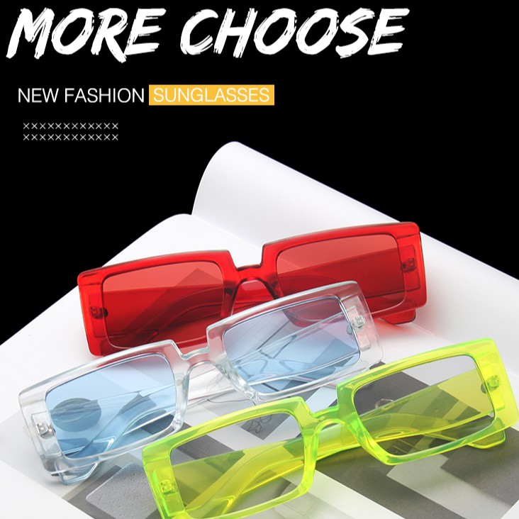 Kính mát gọng vuông thiết kế đơn giản thời trang