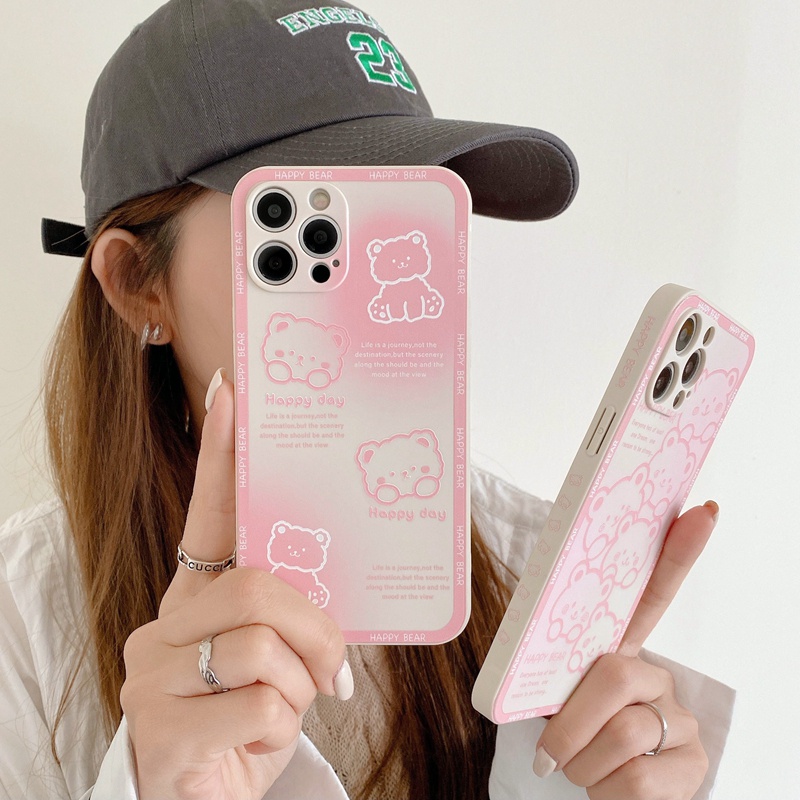 Dễ Thương Ốp Điện Thoại Hình Gấu Cho OPPO R17 R11S K3 K5 K1 K9 A1K Find X3 X2 Lite Reno 3 5 4 SE 5K 4F 5F Lite 6Z 7Z 5Z 6 4G 5G Pro