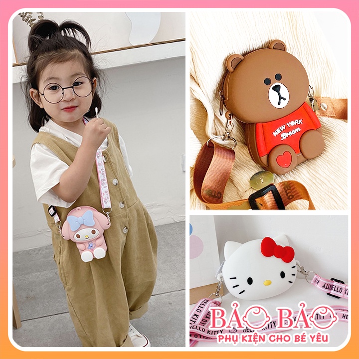 Túi Đeo Chéo Hình Hoạt Hình Gễ Thương Cho Bé Gái Và Các Bạn Nữ Tuổi Teen