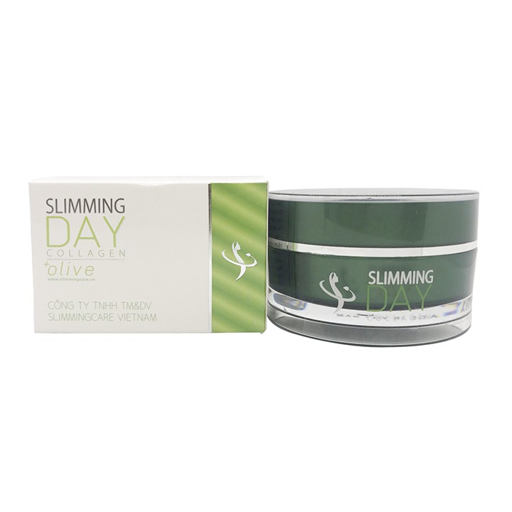 Kem tan mỡ Slimming Day Collagen hũ 200g Zuka Beauty đánh tan mỡ thừa giảm mỡ bụng thon gọn eo rạn bụng