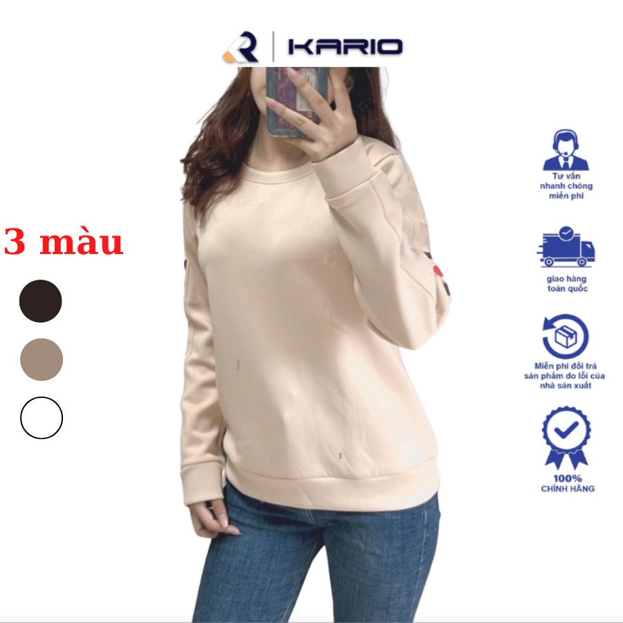 Áo thun nữ VARIO trendy vải hai da dày dặn, ấm áp, mềm mịn VH21-02