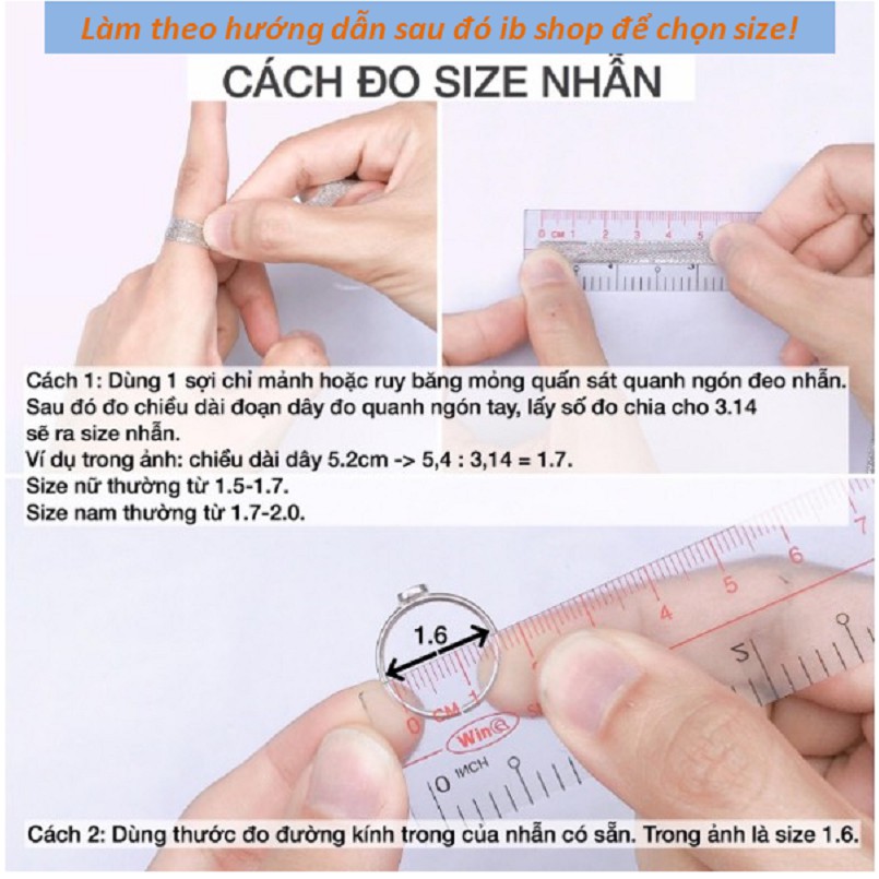 Nhẫn Bạc Ta⚡ FULL SIZE⚡ Nhẫn Trơn Bạc Ta Cao Cấp Dành Cho Cả Nam Và Nữ Cực Xinh, Khắc Tên Free