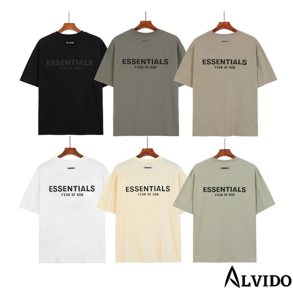 Áo Thun ESSENTIALS ALVIDO áo thun nam cao cấp unisex áo phông tay lỡ from rộng thời trang cao cấp Hàn Quốc AT300