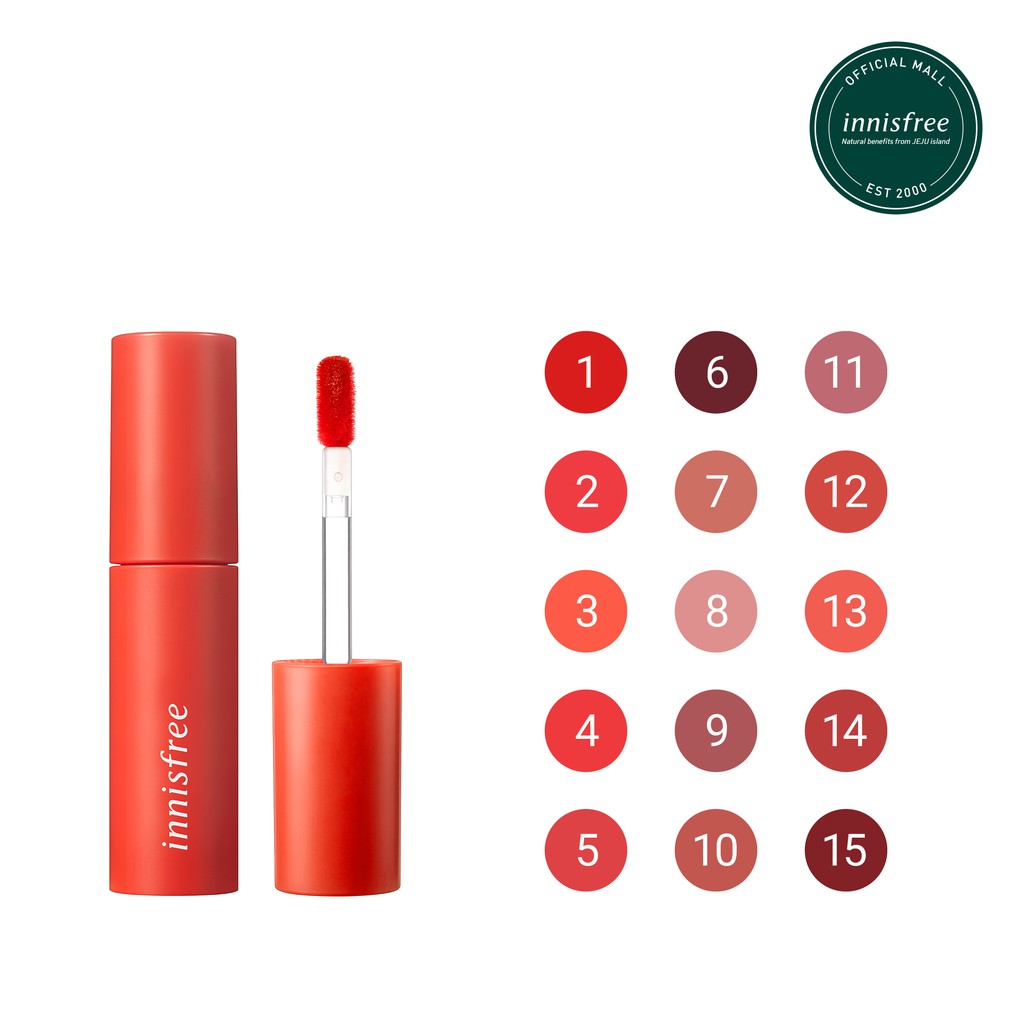 [COSMALL -12% ĐH250K]Son tint lì mềm mượt innisfree Vivid Cotton Ink 4g