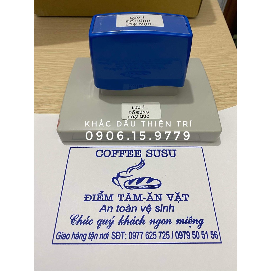 Dấu hộp liền mực dành cho giáo viên, cô khen ,sticker , xưởng khắc dấu giá rẻ tại Hà Nội