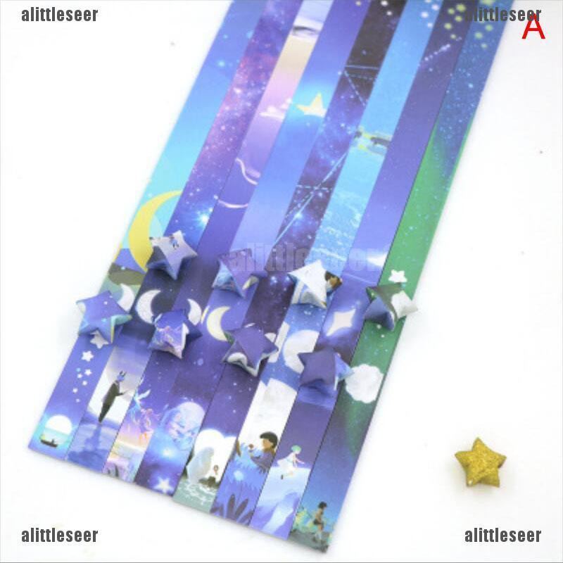 Set 136 X Giấy Gấp Hình Ngôi Sao May Mắn