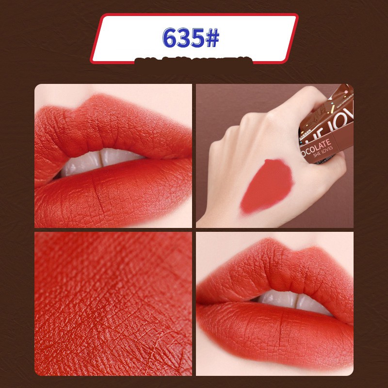 SHELOVES (Hàng Mới Về) Set 8 Son Môi Lâu Trôi Và Chống Thấm Nước Cao Cấp lipstick lip makeup waterproof durable  matte | BigBuy360 - bigbuy360.vn