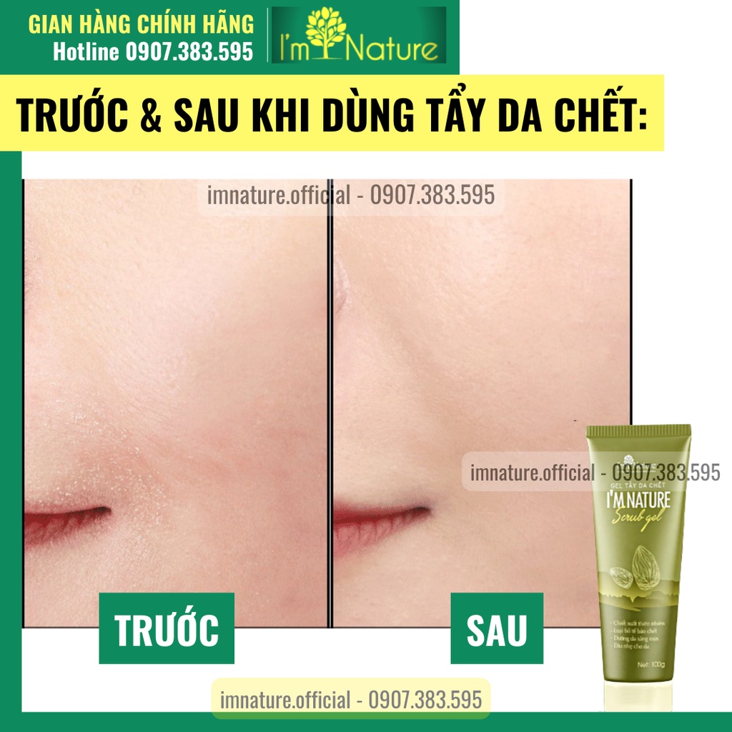 Gel Tẩy Da Chết I'm Nature Sáng Mịn Dưỡng Da 100gr - Dành Cho Da Mặt