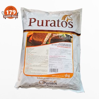 Bột bánh mì lúa mạch đen Puratos - Bột bánh mi đen 1kg(Puravita Dark)