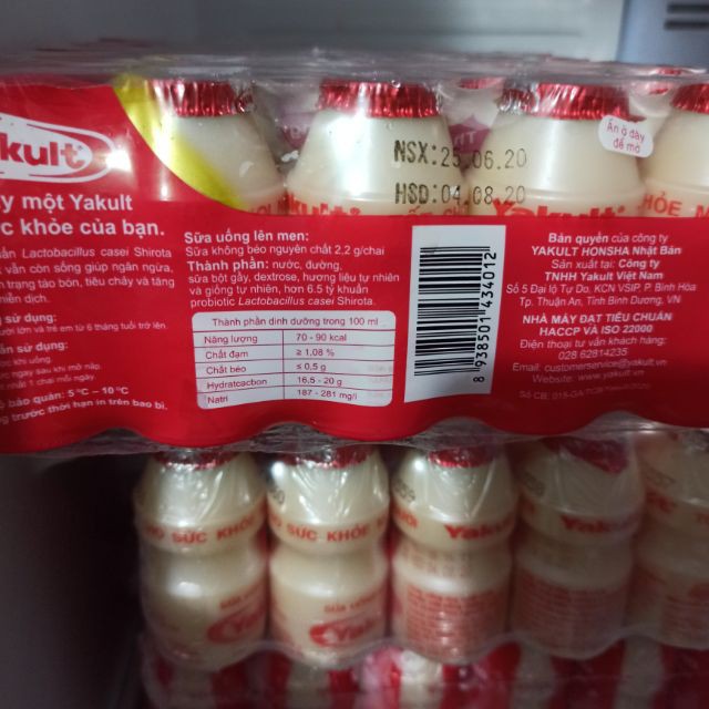 Thùng Sữa yakul chai 65ml x 50 chai