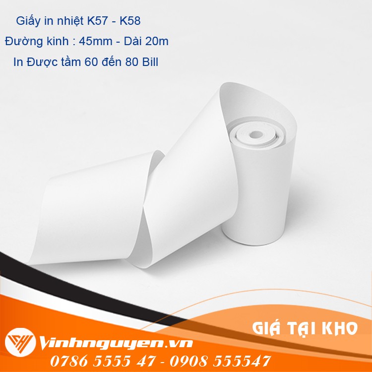 50 cuộn giấy in bill K58 Hanson | BigBuy360 - bigbuy360.vn