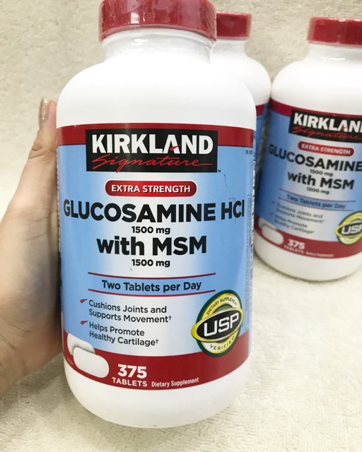 Viên uống Glucosamine Kirkland 375 viên.