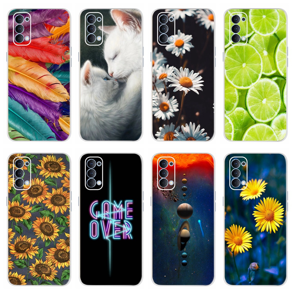 Ốp Điện Thoại Tpu Silicon Mềm Trong Suốt In Hình Dễ Thương Cho Oppo Reno4 4g / Reno 4 Pro Cph2019 Cph2113 Reno4 Pro
