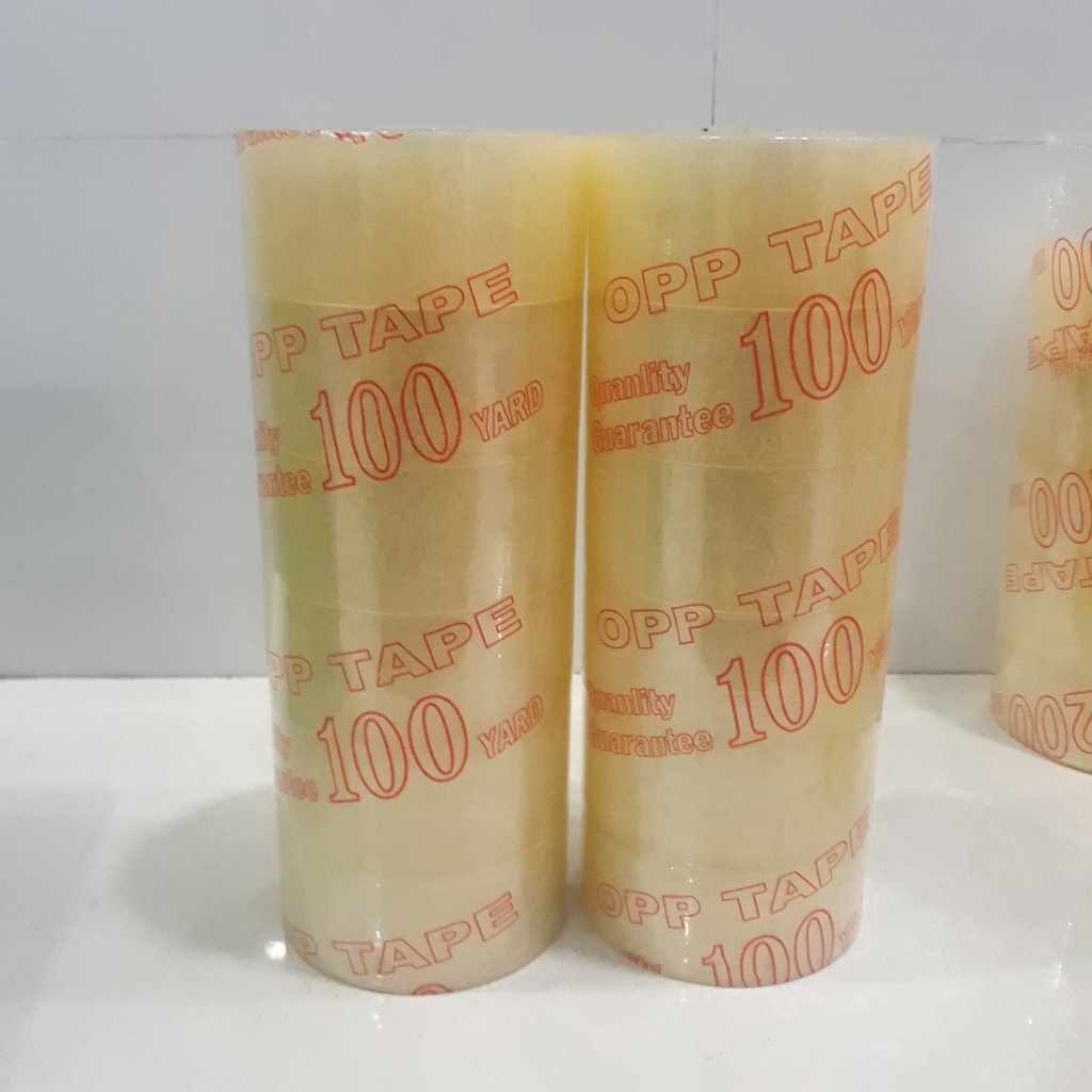 Cây (6 cuộn )băng keo dán thùng siêu dính 100y 1.1kg, keo dán đóng hàng siêu bền 100y 1.1kg, băng keo dán thung carton