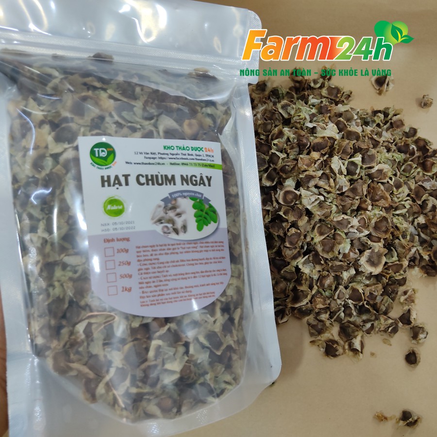 Hạt chùm ngây sấy khô Ninh Thuận giúp kiểm soát cân nặng, ổn định huyết áp, cải thiện giấc ngủ, làm đẹp da | Farm24h