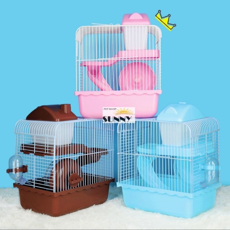 Lồng hamster hoàng tử 2 tầng (size nhỏ và trung)